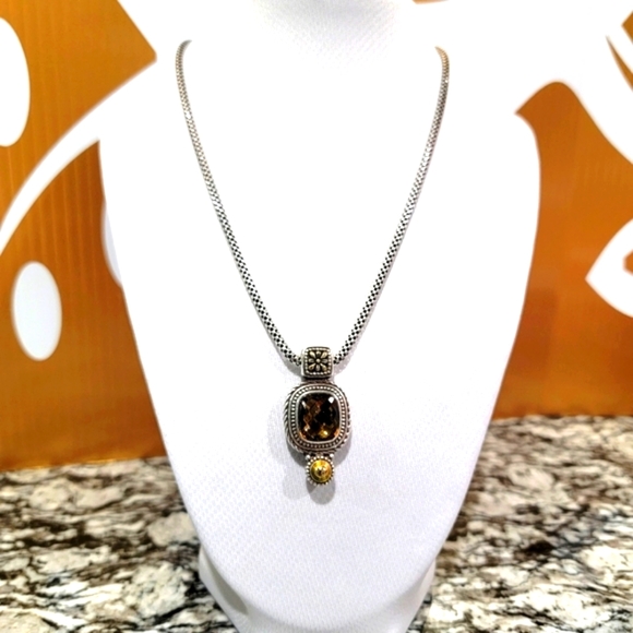 Brighton Jewelry - BRIGHTON CZARINA TOPAZ CRYSTAL PENDENT NECKLACE NWOT